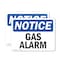 Signmission Gas Alarm OSHA Notice Sign, Plastic, 10in W x 7in L, 2PK OS-2PACK-NS-P-710-L-12985 - alternate 1
